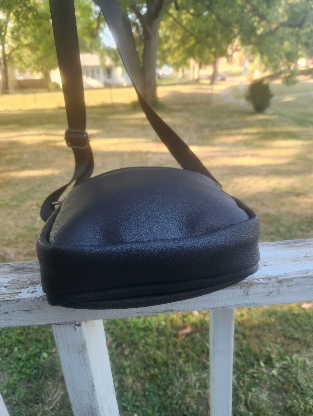 Pierre Cardin Black Leather Crossbody Bag for Messenger Men Nwt - Picture 7 of 12